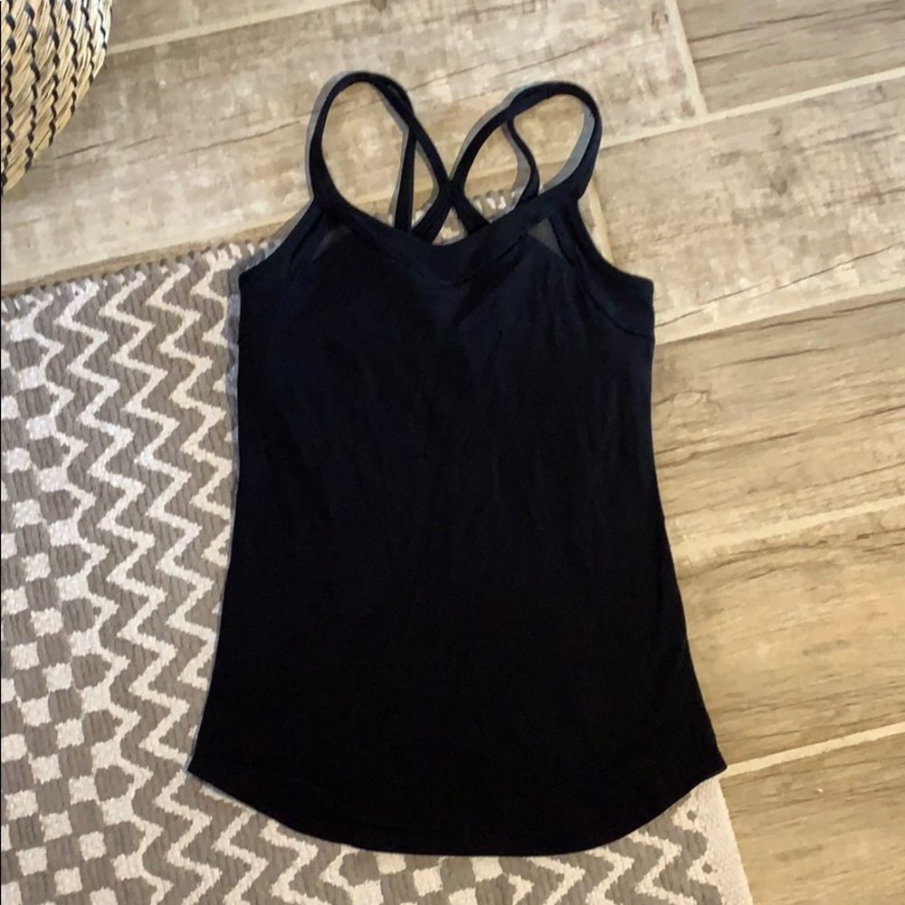 Lululemon Black Tank w/ built in bra